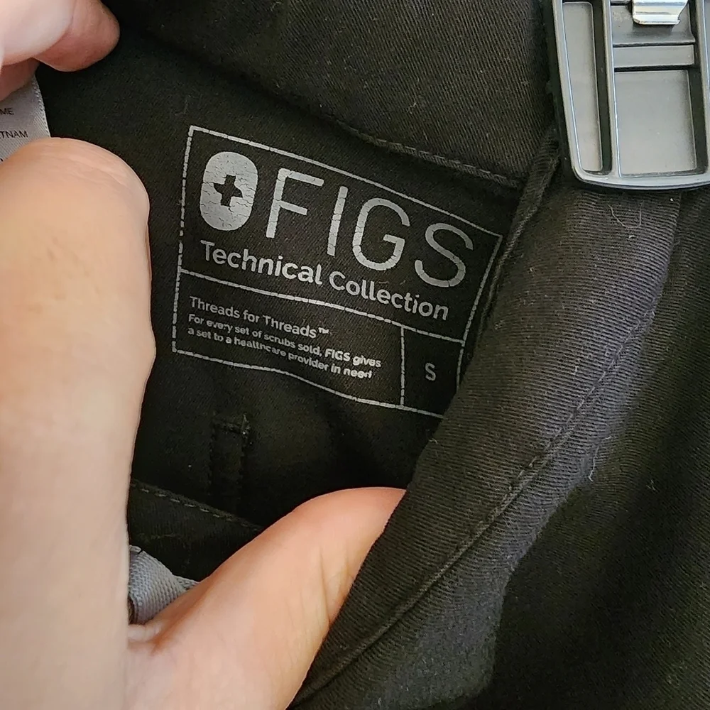 💜 FIGS Men's Pisco small Black Scrub pants FM4500